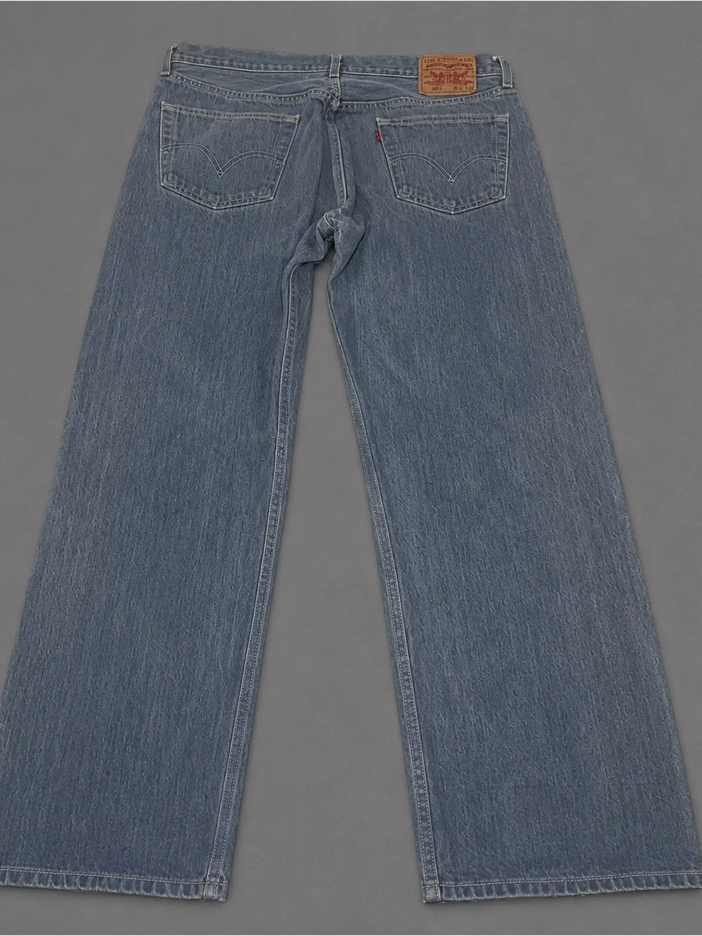 Levi’s 501 Original Straight Leg Button Fly Jeans Men’s 38x34 Light Wash USA